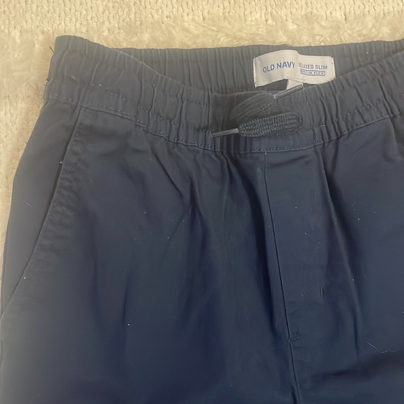 Old Navy Blue built in flex relaxed slim pull on cargo pants boys size XL 14-16 - Picture 3 of 16
